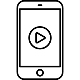 vidéo sur smartphone Icône