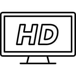 moniteur hd Icône