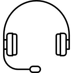 casque avec microphone Icône