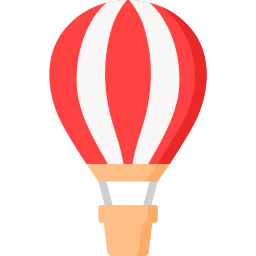 Hot air balloon icon