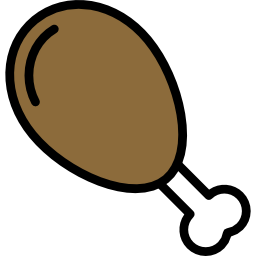 Chicken leg icon