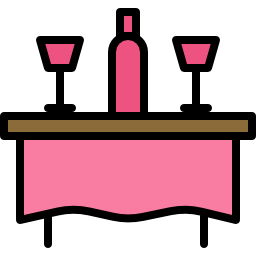 Dinner table icon