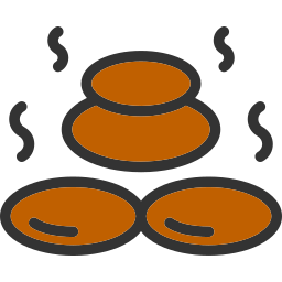 Hot stone icon