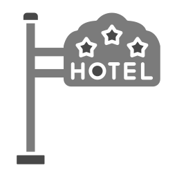 Hotel sign icon