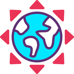 Planet earth icon