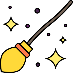 Witch broom icon