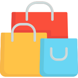 Shopping bags icon