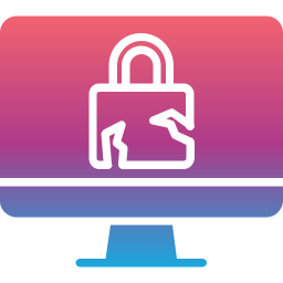 Security breach icon