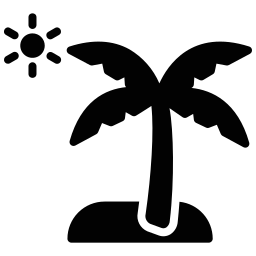 Coconut tree icon