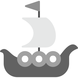 Viking ship  icon