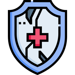 Broken shield icon