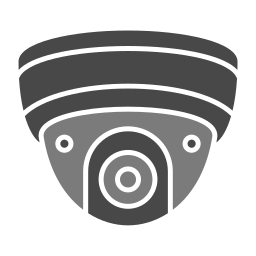 telecamera di sicurezza icona