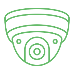 telecamera di sicurezza icona