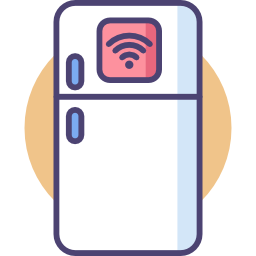 Smart fridge icon