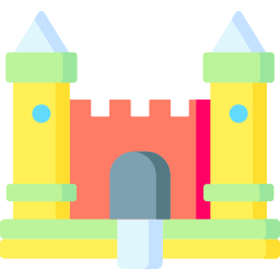 Inflatable castle icon