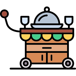 Food cart icon