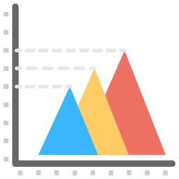 피라미드 형 차트 icon