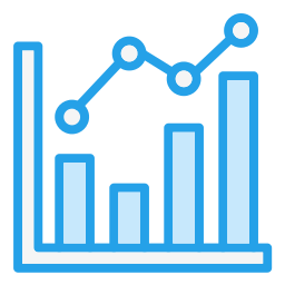 graphique en ligne Icône