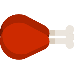 cuisse de poulet Icône