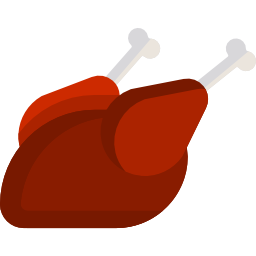 Roast chicken icon