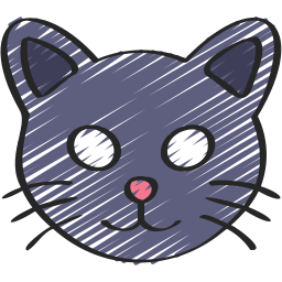 schwarze katze icon