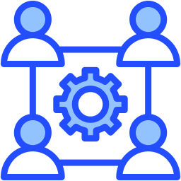 travail en équipe Icône