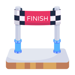 Finish line icon