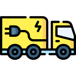 Electric truck icon