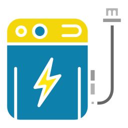 accumulatore di energia icona