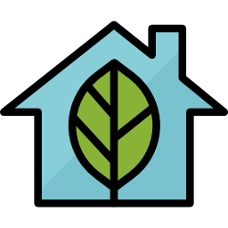 Eco house icon