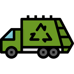 Garbage truck icon