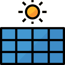 panel słoneczny ikona