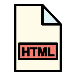 fichier html Icône