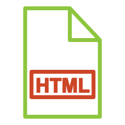 fichier html Icône