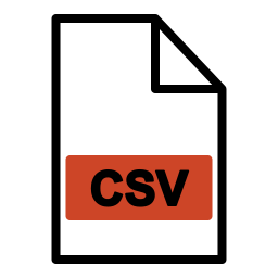 CSV file icon