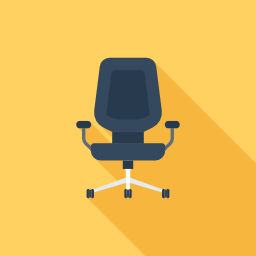 Desk chair icon