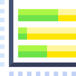 gráfico de barras Ícone