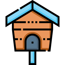 Bird house icon