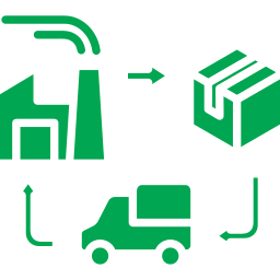 Supply chain icon