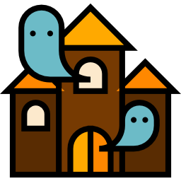 Haunted house icon