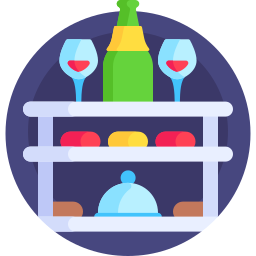 Food trolley icon