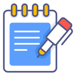 notizblockstift icon