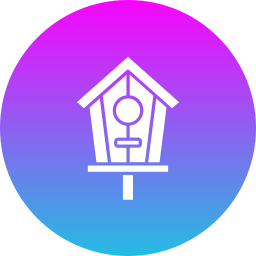 Bird house icon