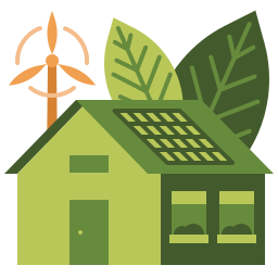 Green home icon