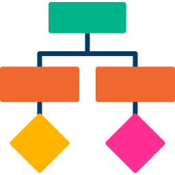 diagramma di flusso icona