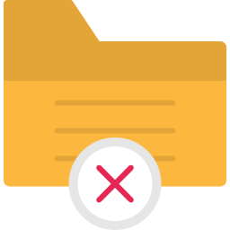 Delete folder icon