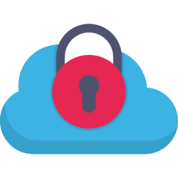 Cloud lock icon