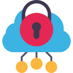 Cloud lock icon