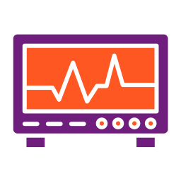 monitor de ecg Ícone