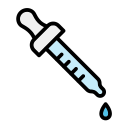 compte-gouttes oculaire Icône